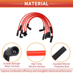 7 Pcs Spark Plug Wire Ignition Coil Cable No. 12192363 for Chevrolet Astro (1996–2005)