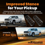 3" Drop Springs for Ram 1500 (2019–2024) 2WD Rear Lowering Kit