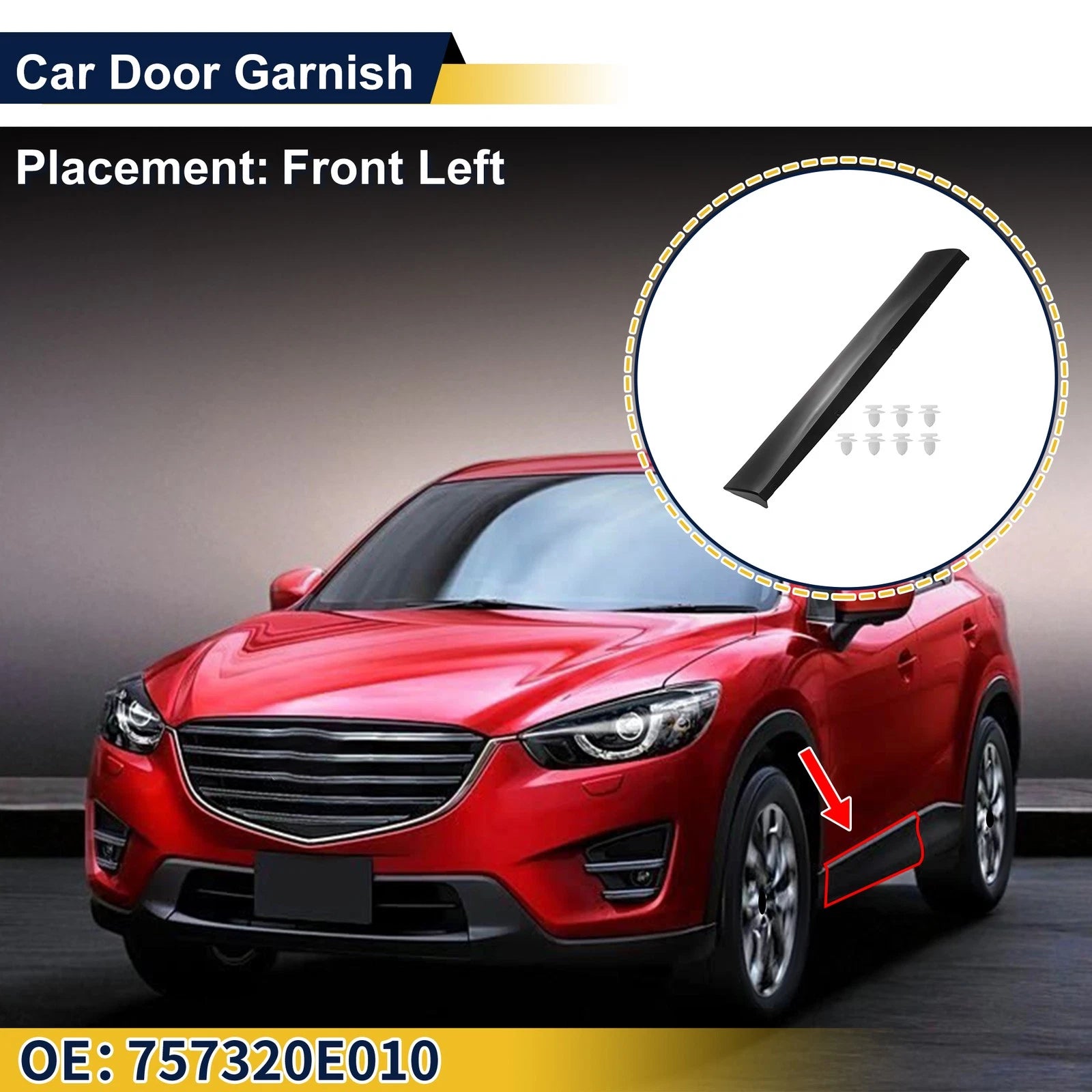 Door Side Lower Trim Garnish No. 757320E010 for Toyota Highlander (2014–2019)