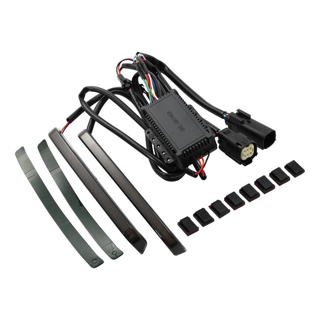 Black LED Saddlebags Run Brake Turn Signal Light for Harley Road Glide (2014–2023)
