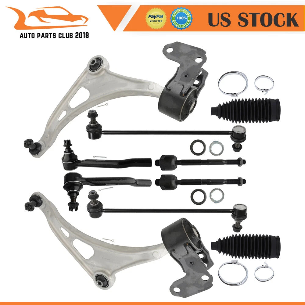 Set of 10 Front Lower Control Arms with Ball Joints for Honda Pilot (2016–2021)
