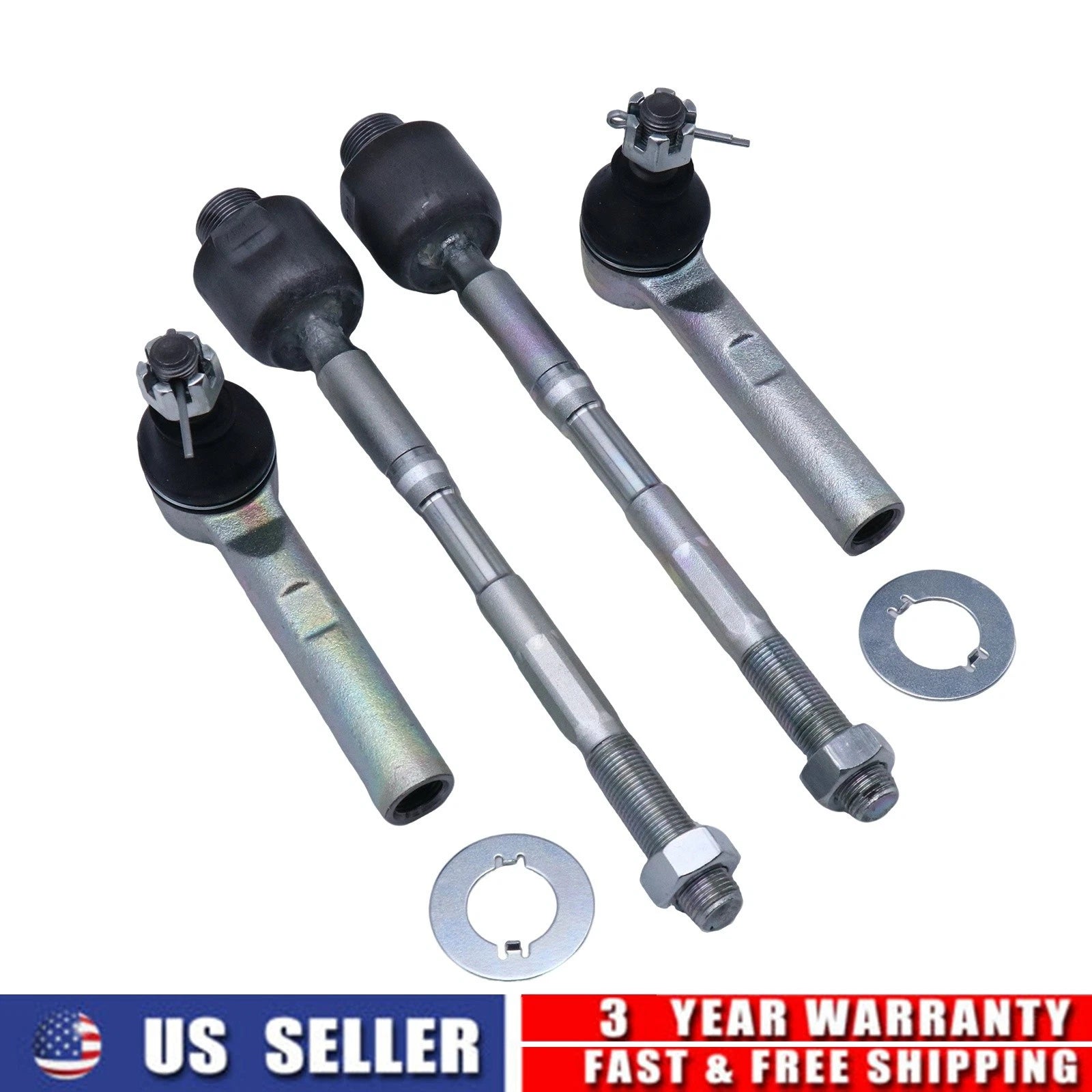 Set of 2 Front Steering Tie Rod Ends for Lexus GX460 Toyota 4Runner (2010–2023) 4550360040