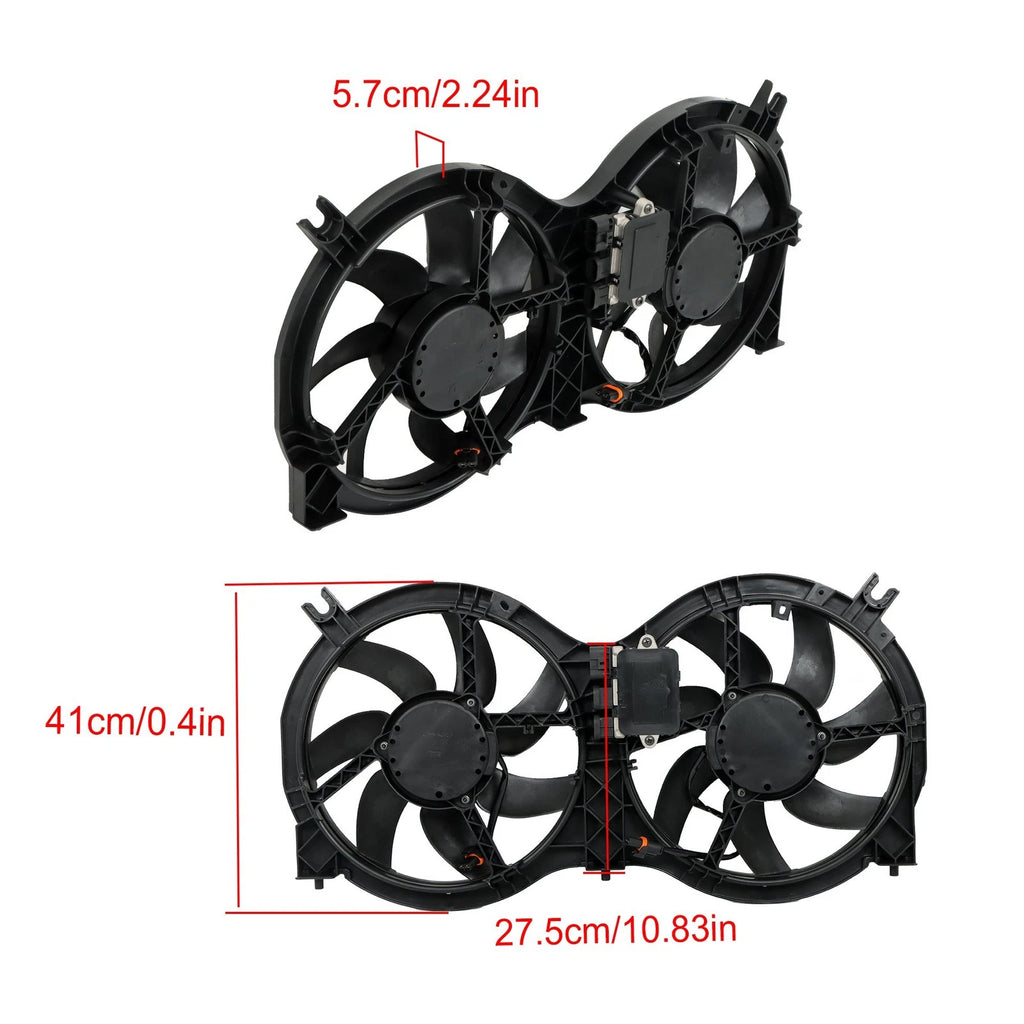 Radiator Cooling Fan with Control Module for Nissan Pathfinder