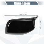 Pair Rearview Mirror Cover Cap Gloss Black for BMW 5 Series E60 E61