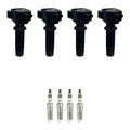 Set of 4 Ignition Coils & NGK Iridium Spark Plugs for Ford Focus Fusion MKZ