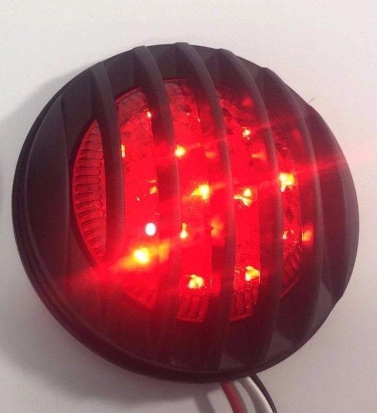 LED Tail Light Flush Fit with Black Grille for Universal Hot Rod (2000–2025)