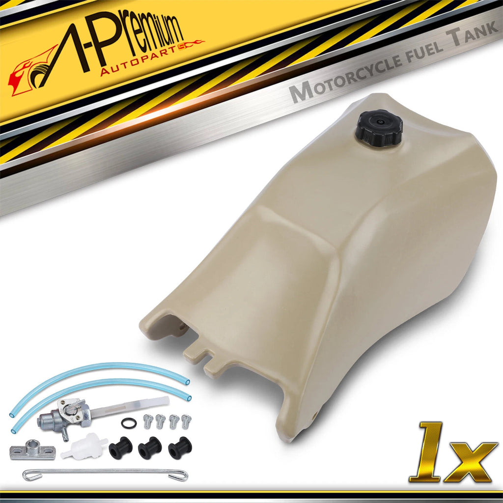 Beige Fuel Tank with Cap & Petcock for Honda FourTrax 300 (1988–2000)
