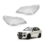 Pair Headlight Lens Cover for BMW X5 (2007–2013)