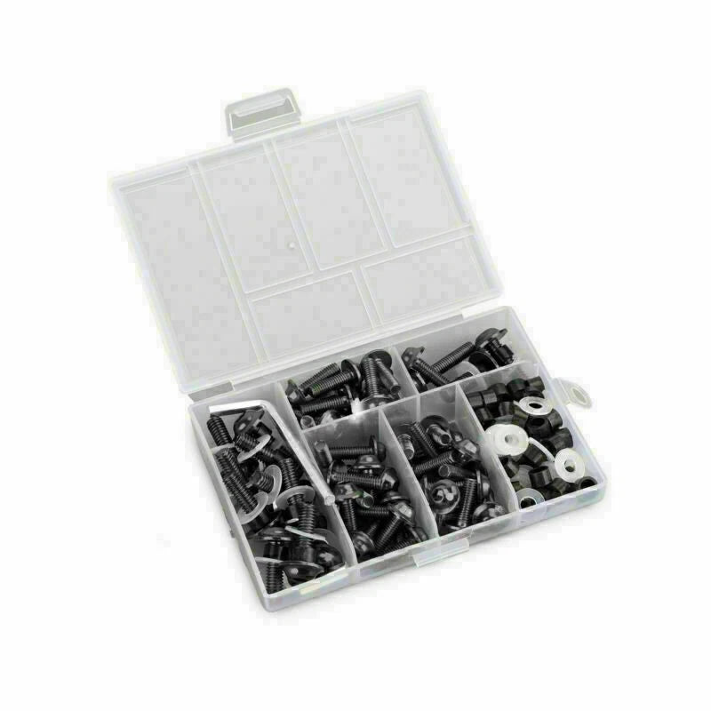 Set of 158 Fastener Clip Screw Kit for Universal Motorbike Windscreen Fairing