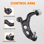 4pcs Front Lower Control Arm with Ball Joint for Lincoln MKS MKT (2009–2012)