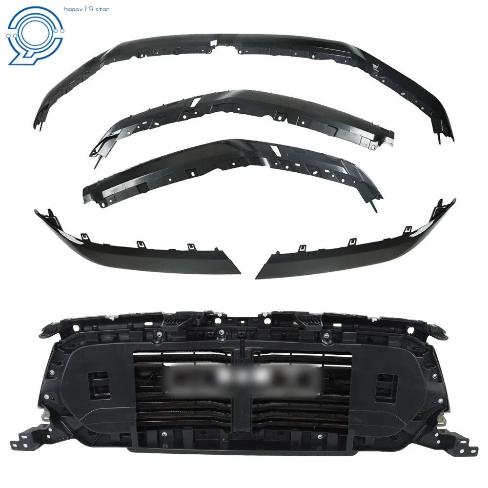 Front Upper Grille Molding for Ram 1500 (2019-2022) Glossy Black