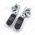 Adjustable Foot Pegs for Triumph Rocket/Suzuki (1.5" Chrome)