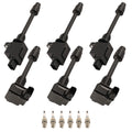 Set of 6 Ignition Coils & Spark Plugs for Infiniti I30 (2000–2001) UF348