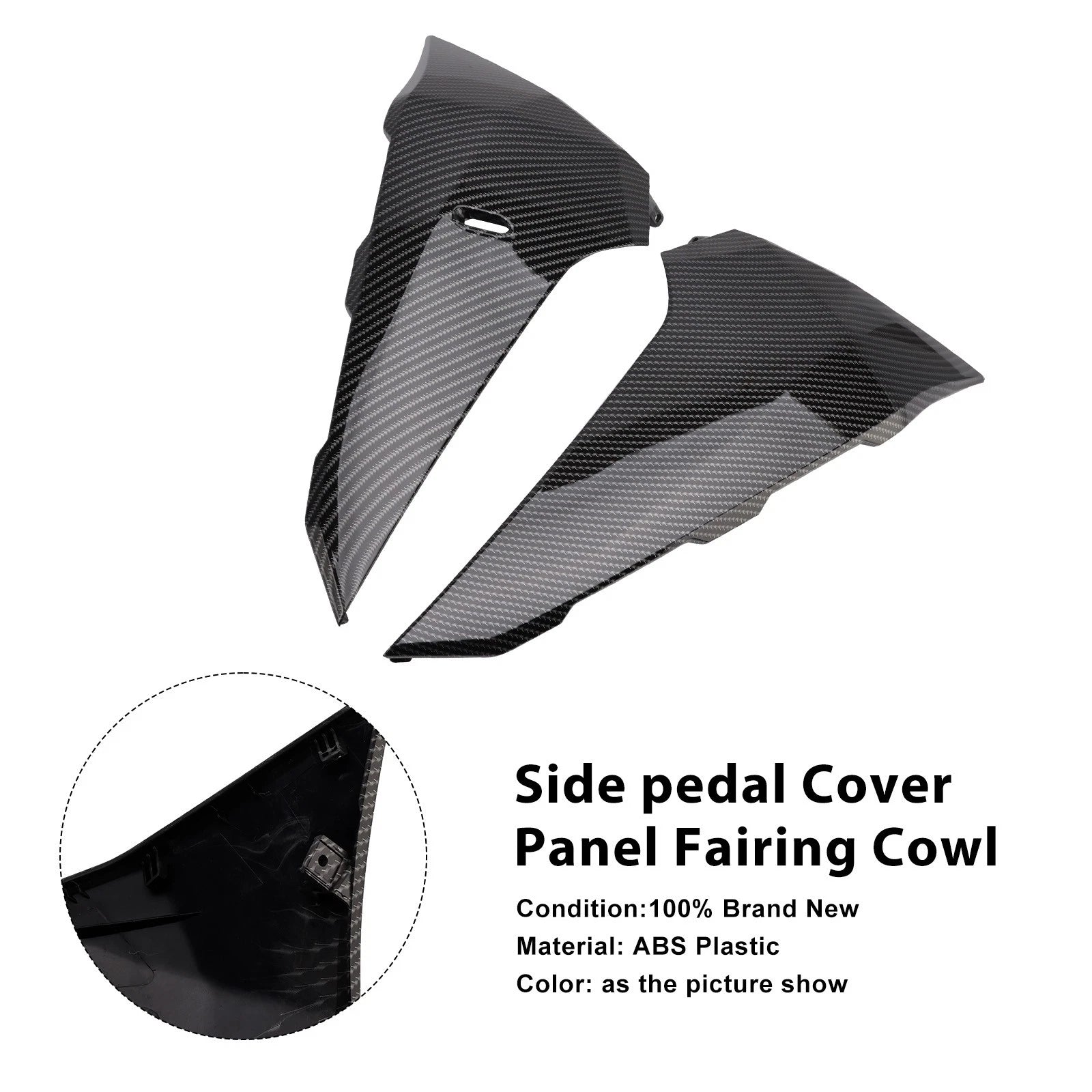 Side Pedal Cover Panel Fairing for Honda ADV 350 (2022–2025) Carbon