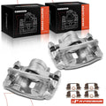 Pair Front Brake Calipers with Brackets for Honda Accord (1990–1997)
