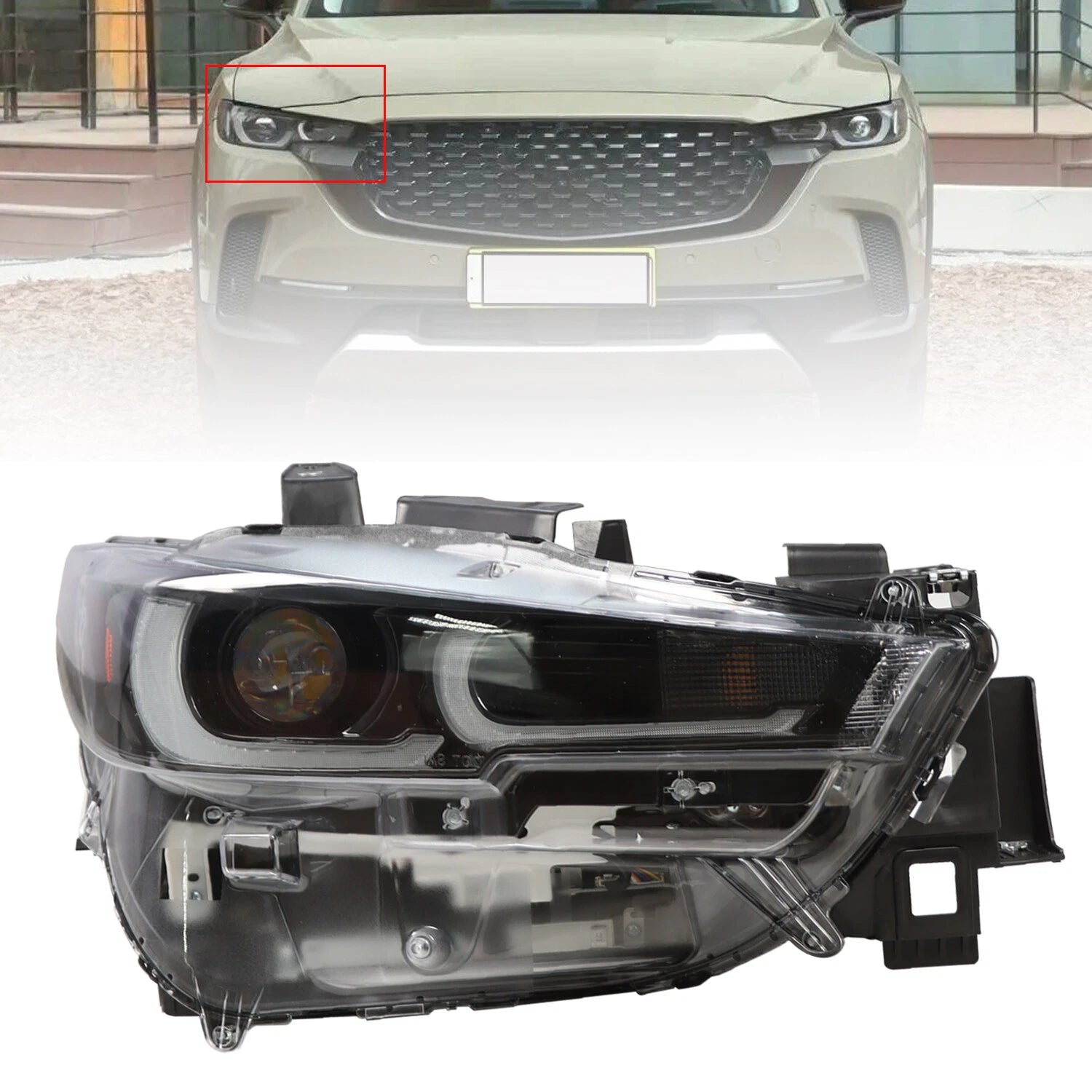 LED Headlight for Mazda CX-5 (2022–2024) Right Passenger w/ DRL AFS