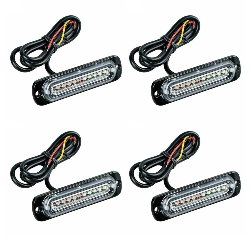 Set of 4 LED Emergency Hazard Flashing Warning Lights for Tow Truck