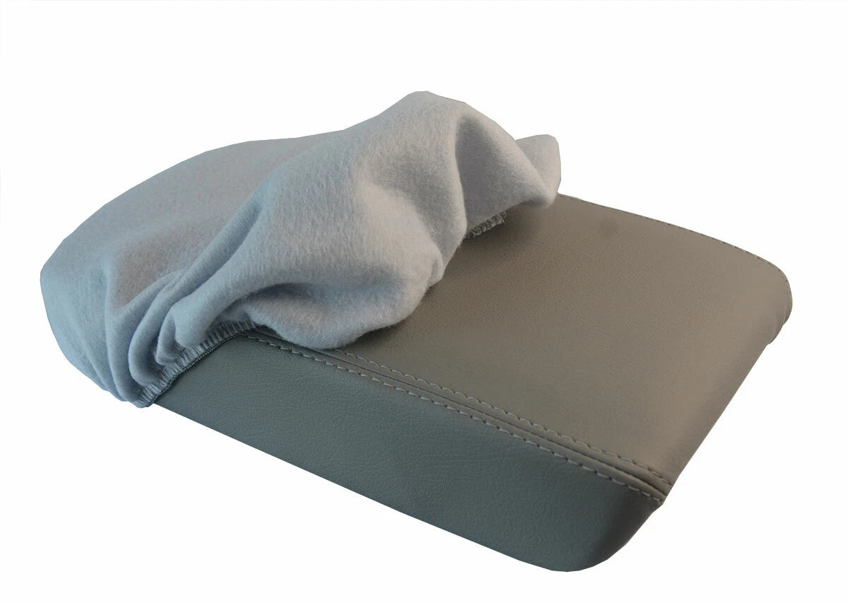 Fleece Console Lid Armrest Cover for Acura TSX (2009–2014) Gray