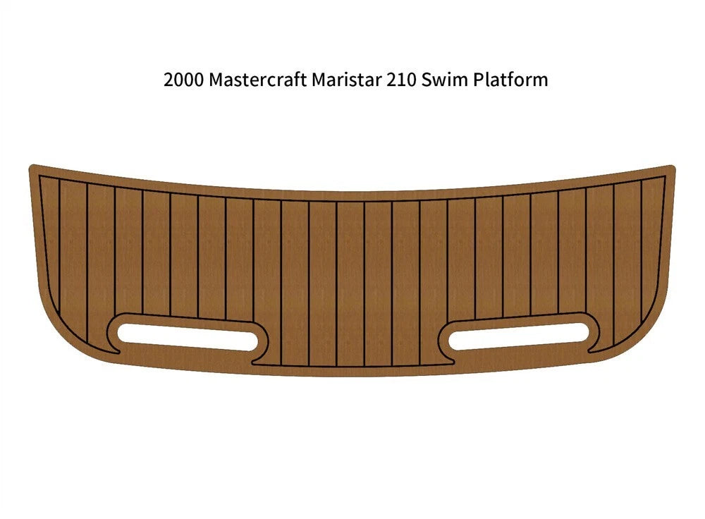 Swim Platform Mat for Mastercraft Maristar 210 (2000) - EVA Teak Deck Flooring