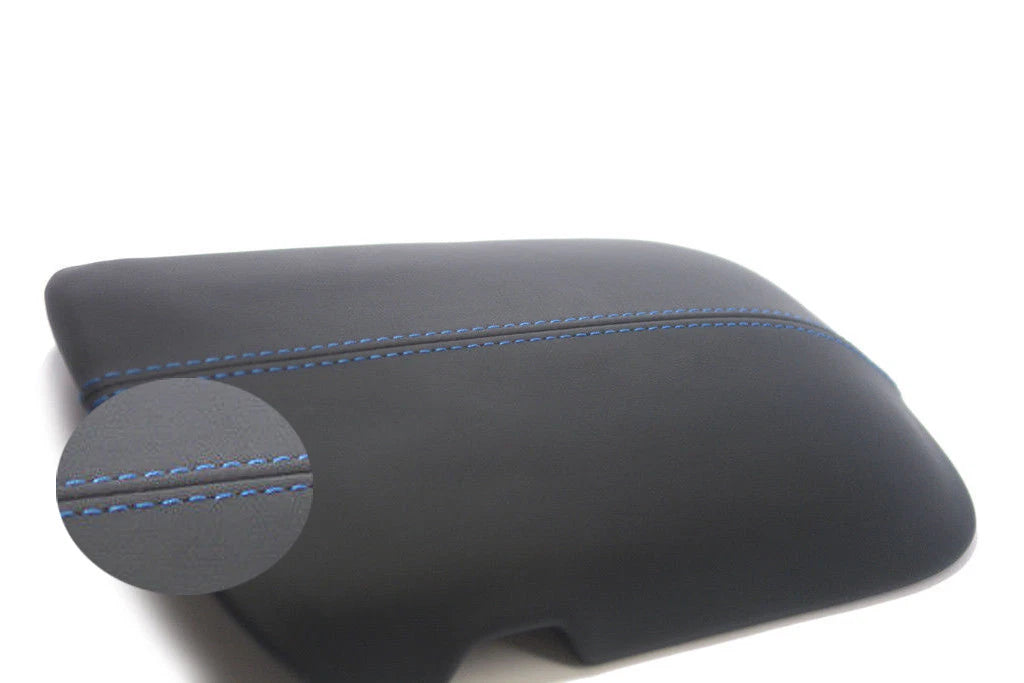 Center Console Armrest Cover for Ford Mustang (2015–2019) White Stitch