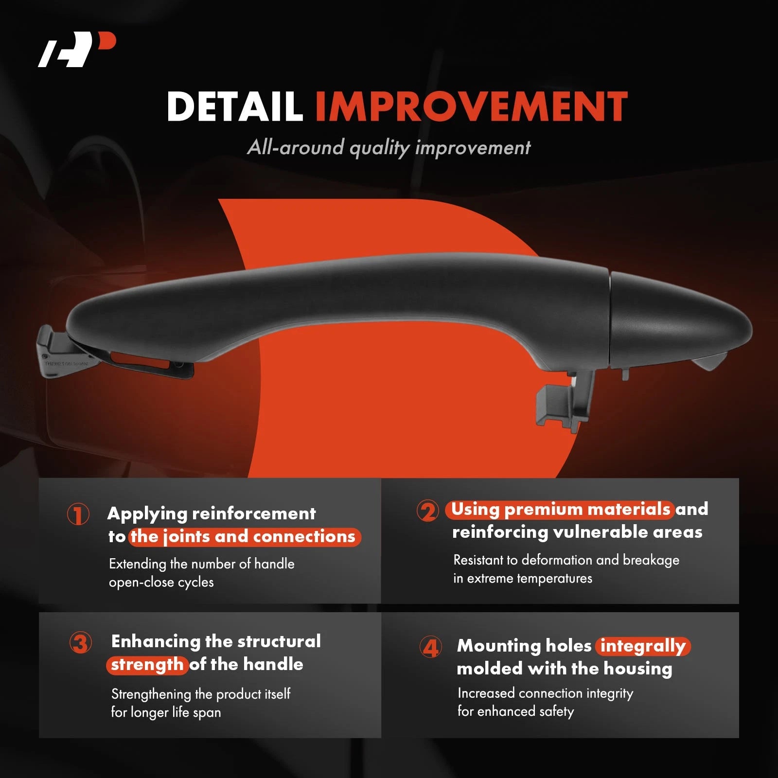 Front Right Exterior Door Handle for Kia Optima (2011-2016)