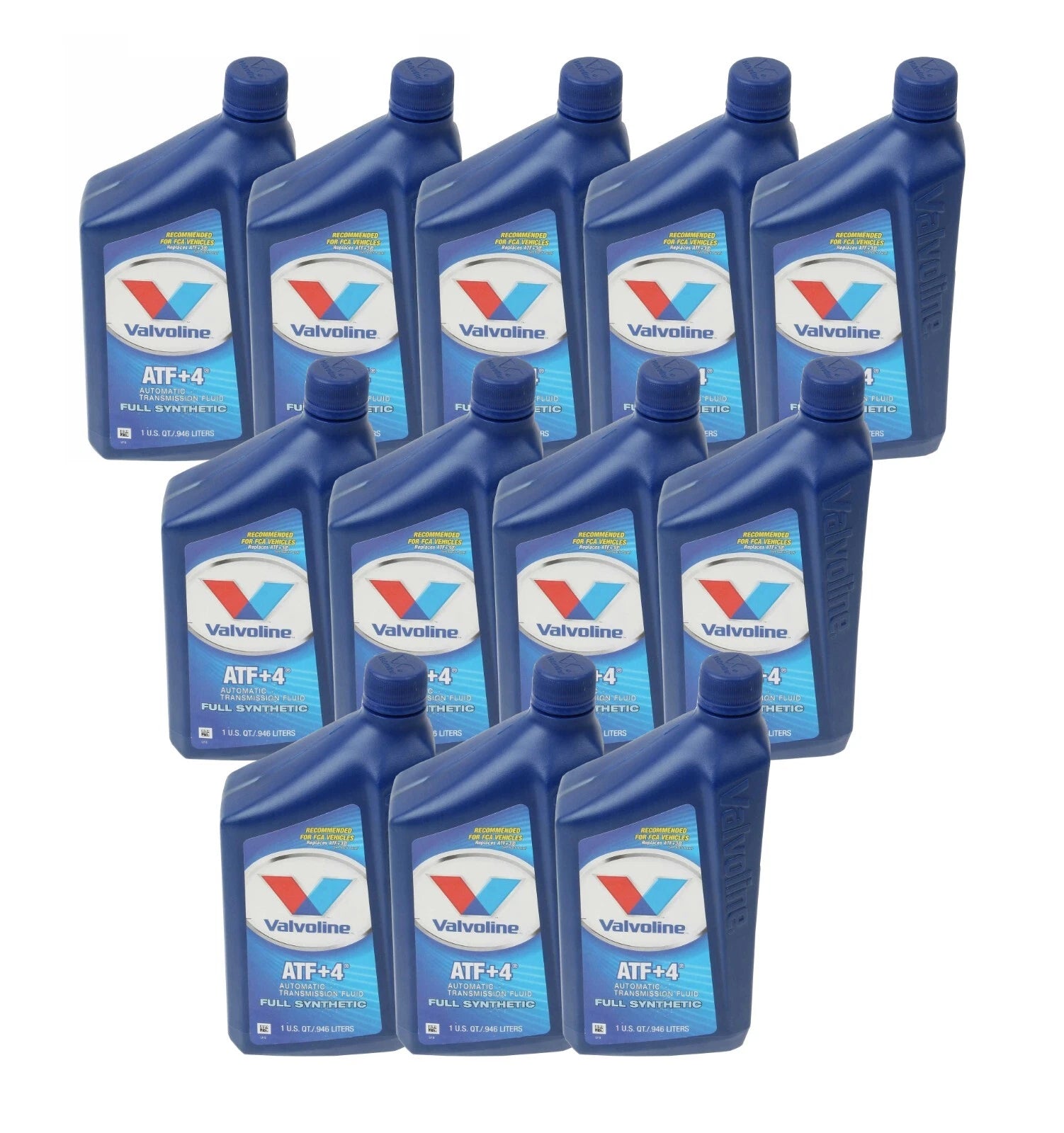 Set of 12 Valvoline ATF +4 Full Synthetic Transmission Fluid (1qt each)