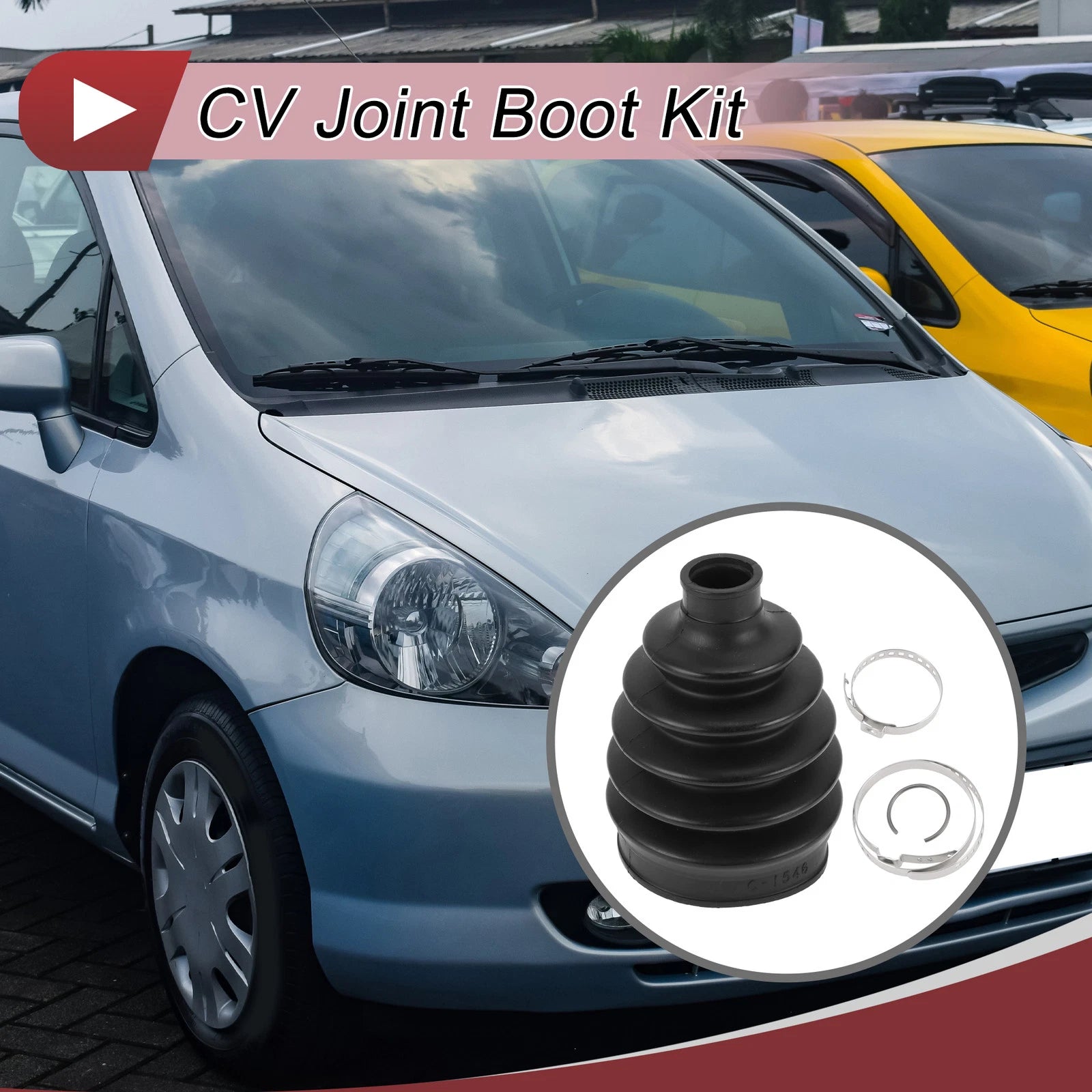 Outer CV Joint Boot Kit with Clamps for Honda Fit (2007–2008) 44018SENP01