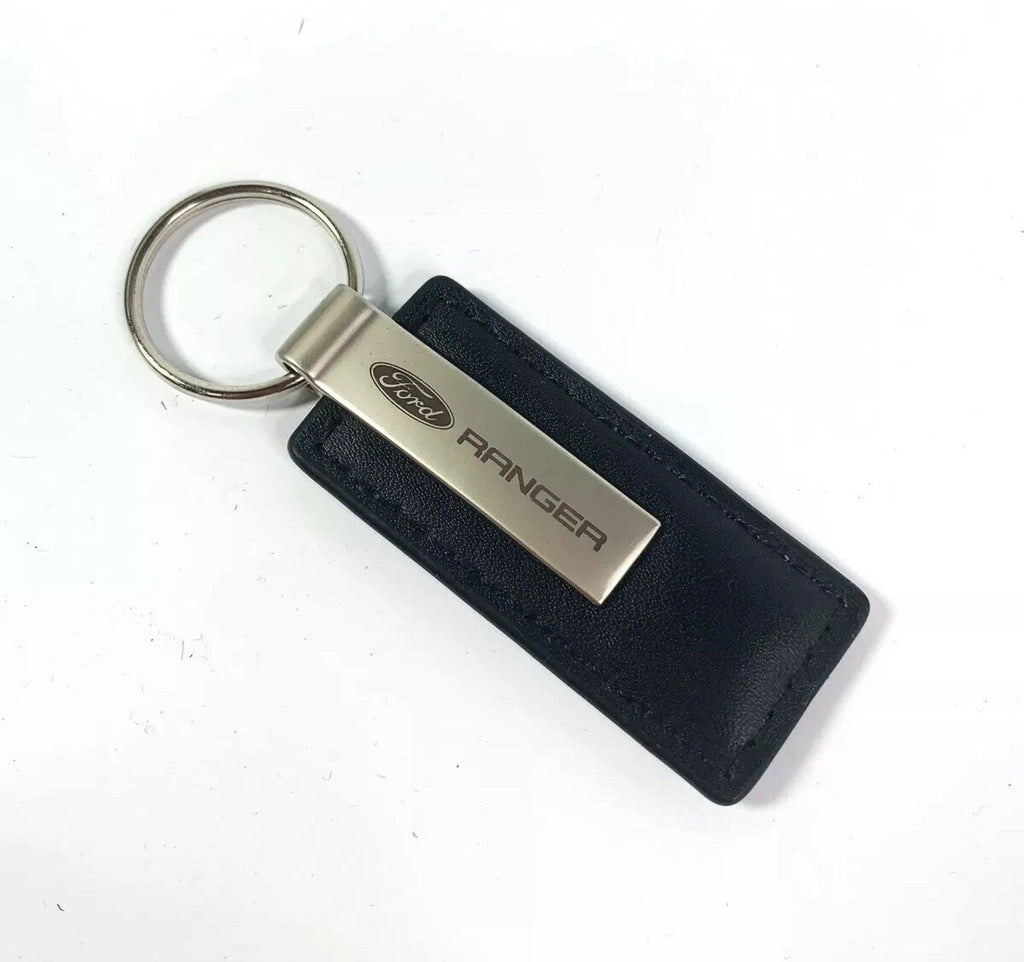 Ford Ranger Leather Key Chain with Black Emblem Licensed (2011–2023)
