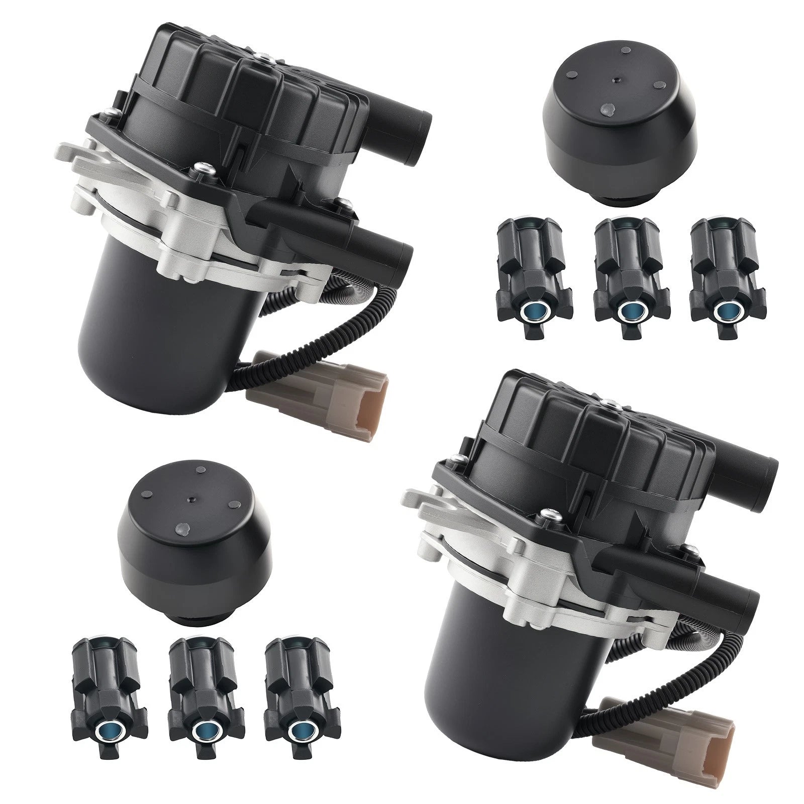 2Pcs Secondary Smog Air Pump for Toyota Tundra/Sequoia (2007–2013) 17610-0S010