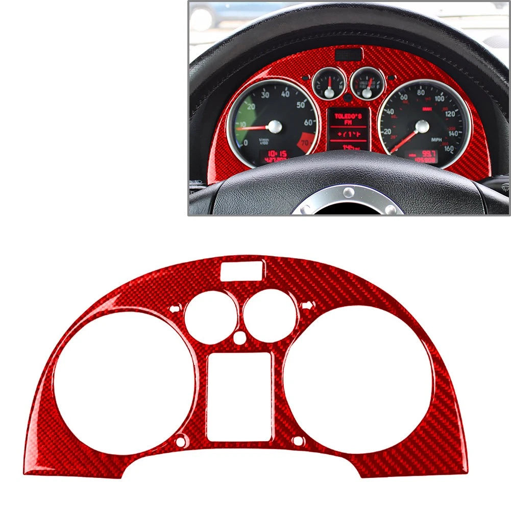 Dashboard Speedometer Surround Panel Cover Trim for Audi TT 8N (2001–2006) Carbon Red