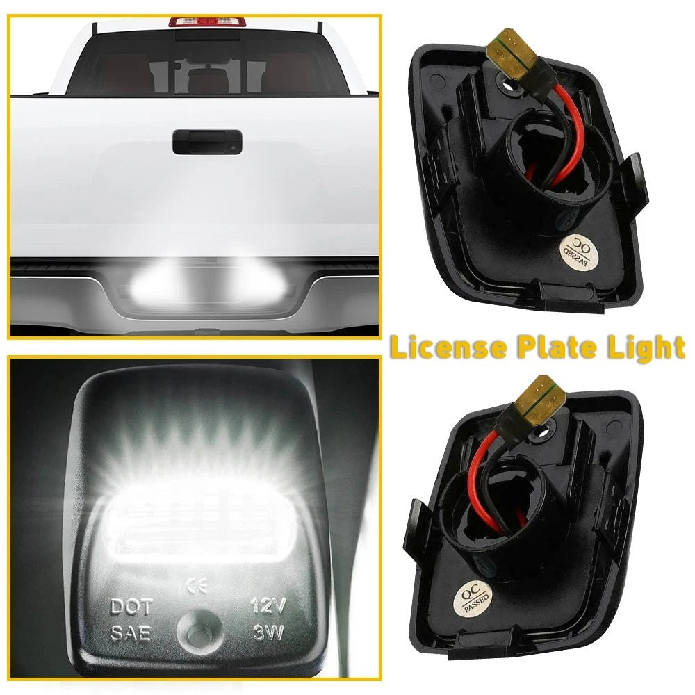 2X LED License Plate Light for Toyota Tacoma Tundra (2005–2015)