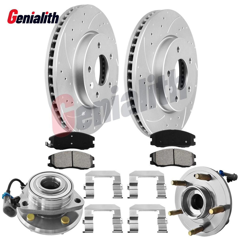 Front Drilled Slotted Brake Rotors & Pads for Chevy Captiva Sport Equinox (2013–2015)