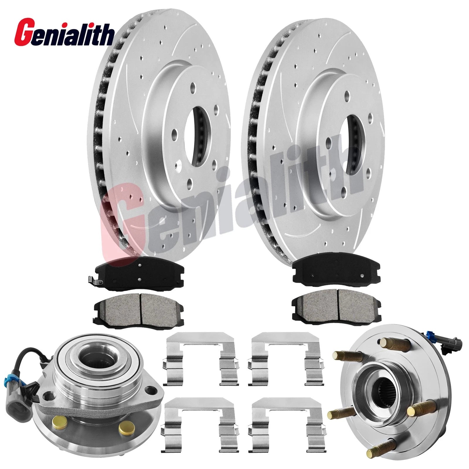 Front Drilled Slotted Brake Rotors & Pads for Chevy Captiva Sport Equinox (2013–2015)