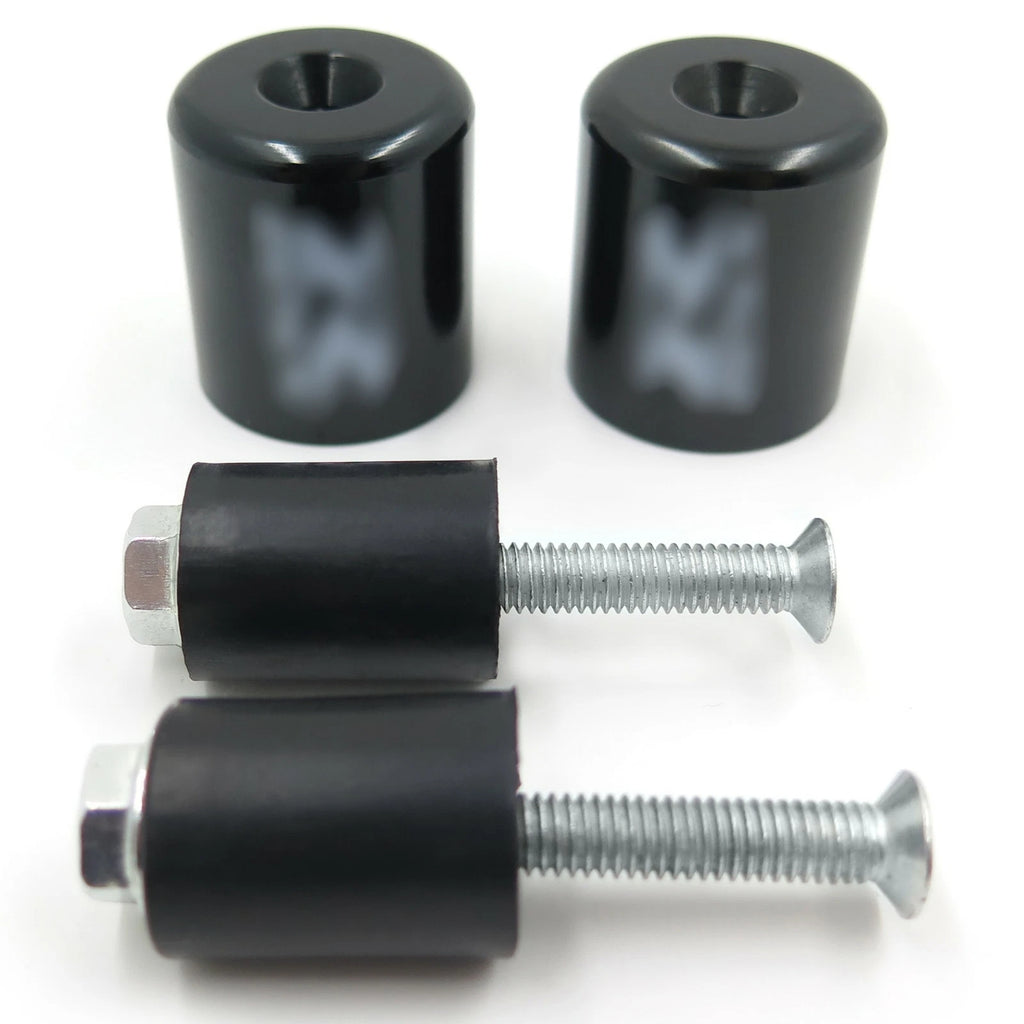 Black Hand Bar End for Suzuki GSXR600 (1992–2014), GSXR750 (1996–2014), GSXR1000 (2001–2014) Rubber