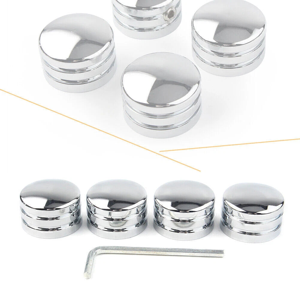 Set of 4 Head Bolt Covers Chrome for Harley Sportster XL883 (1986–2023)