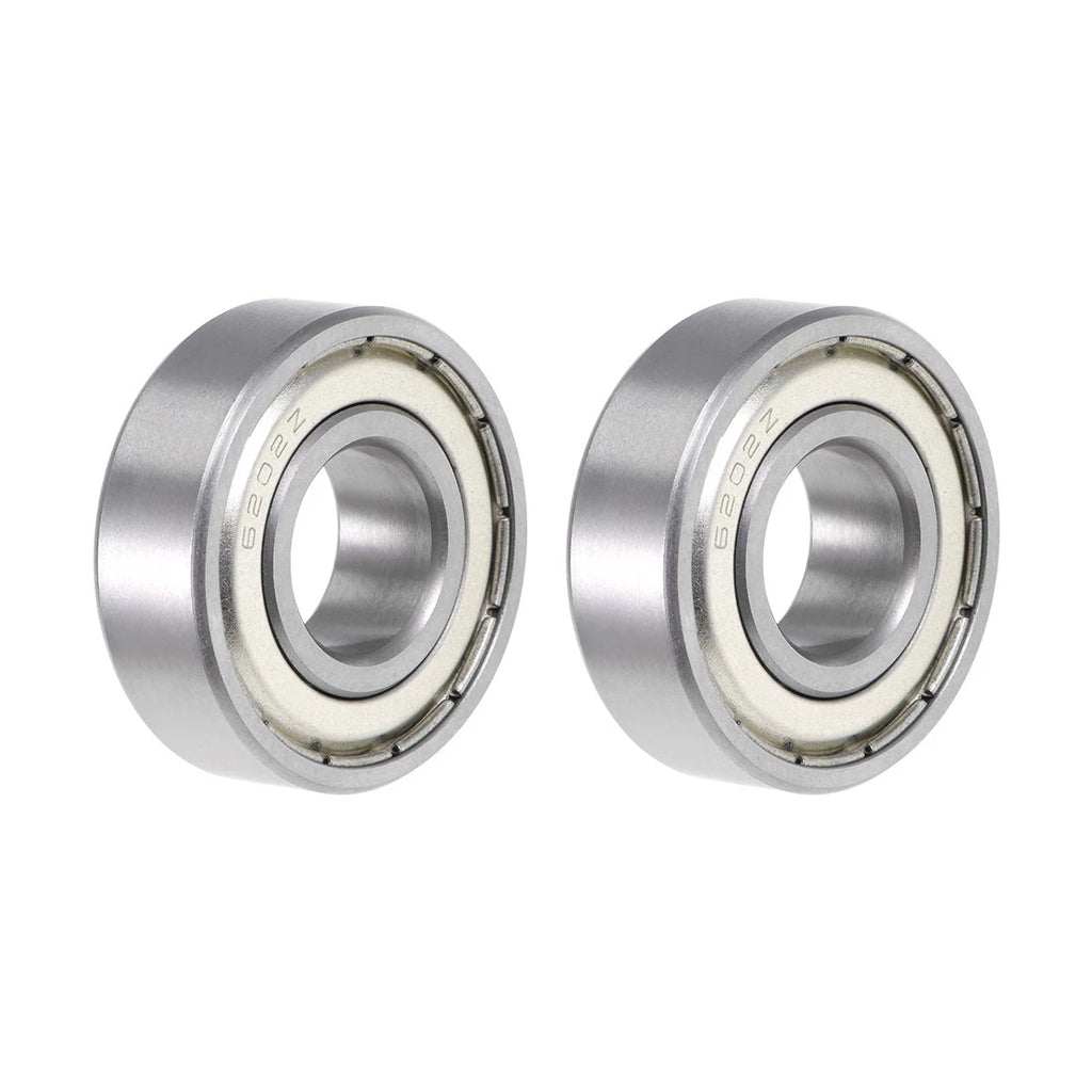Set of 2 6202ZZ Ball Bearings   15x35x11mm
