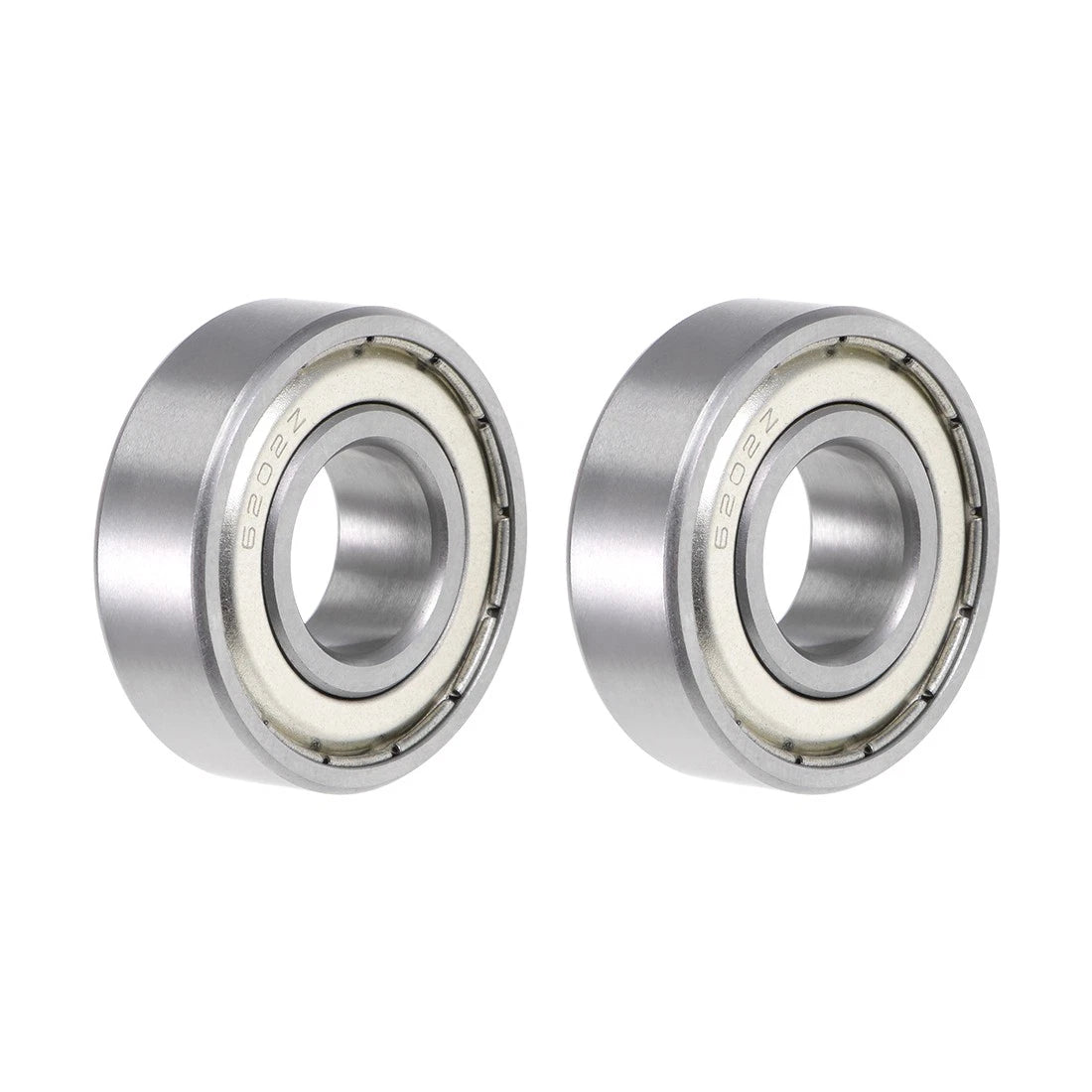 Set of 2 6202ZZ Ball Bearings   15x35x11mm