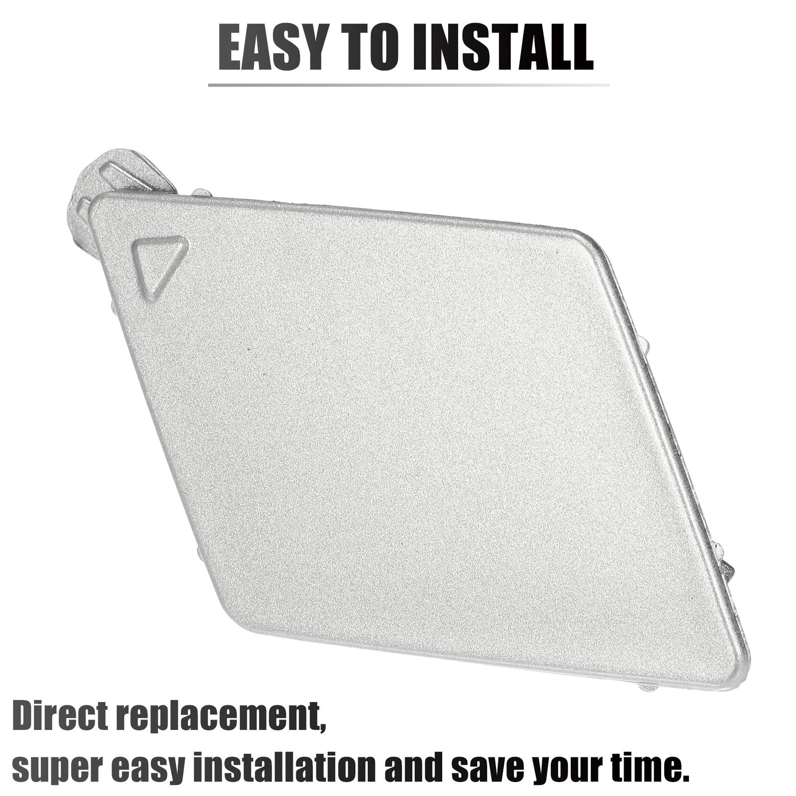 Tow Hook Cover for BMW 5 Series F10 (2011–2017) Silver Tone