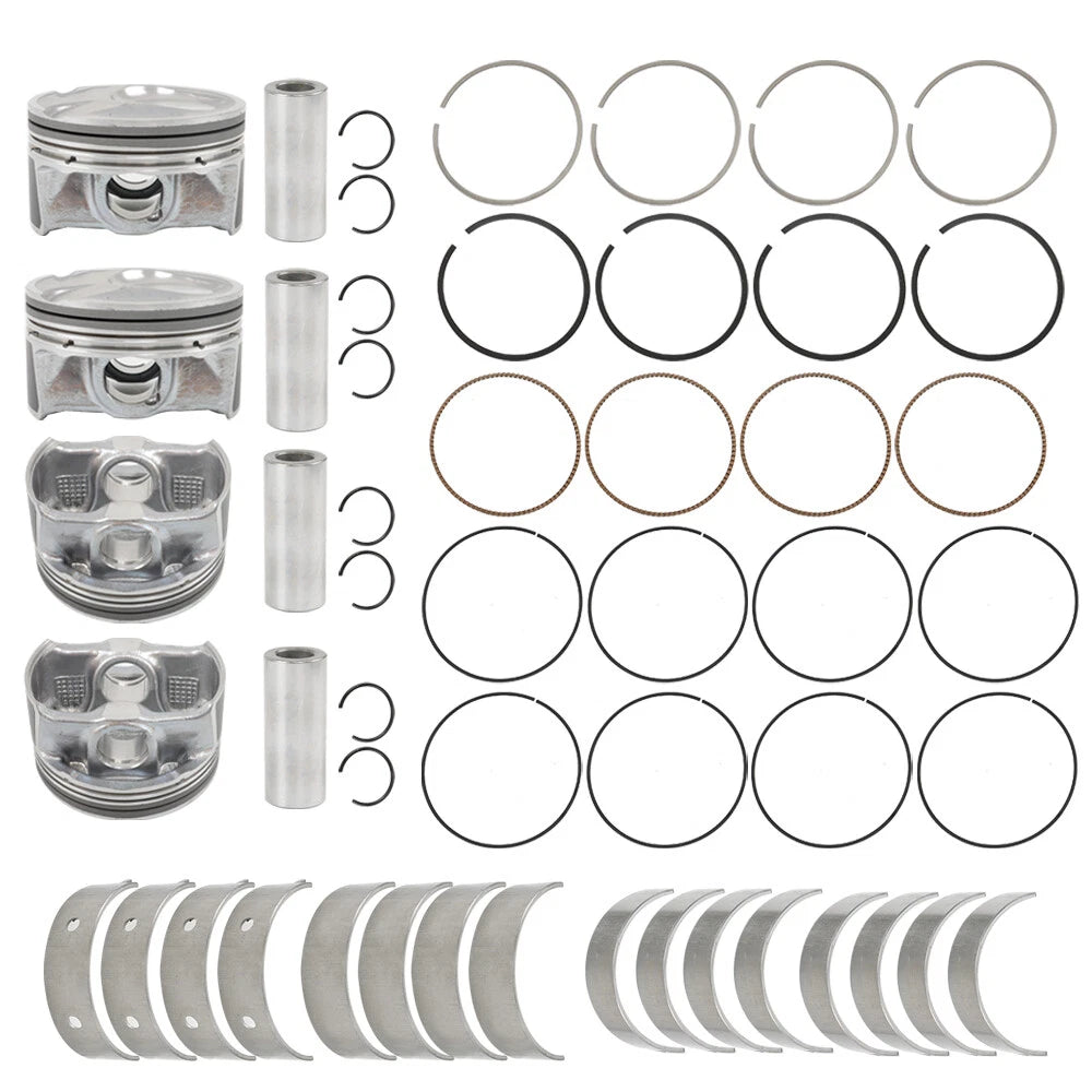 Set of 4 Piston Rings & Pistons for Hyundai Elantra (2014–2019)