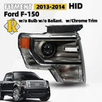 HID/Xenon Headlight for Ford F-150 (2013–2014) Right Side Chrome Trim