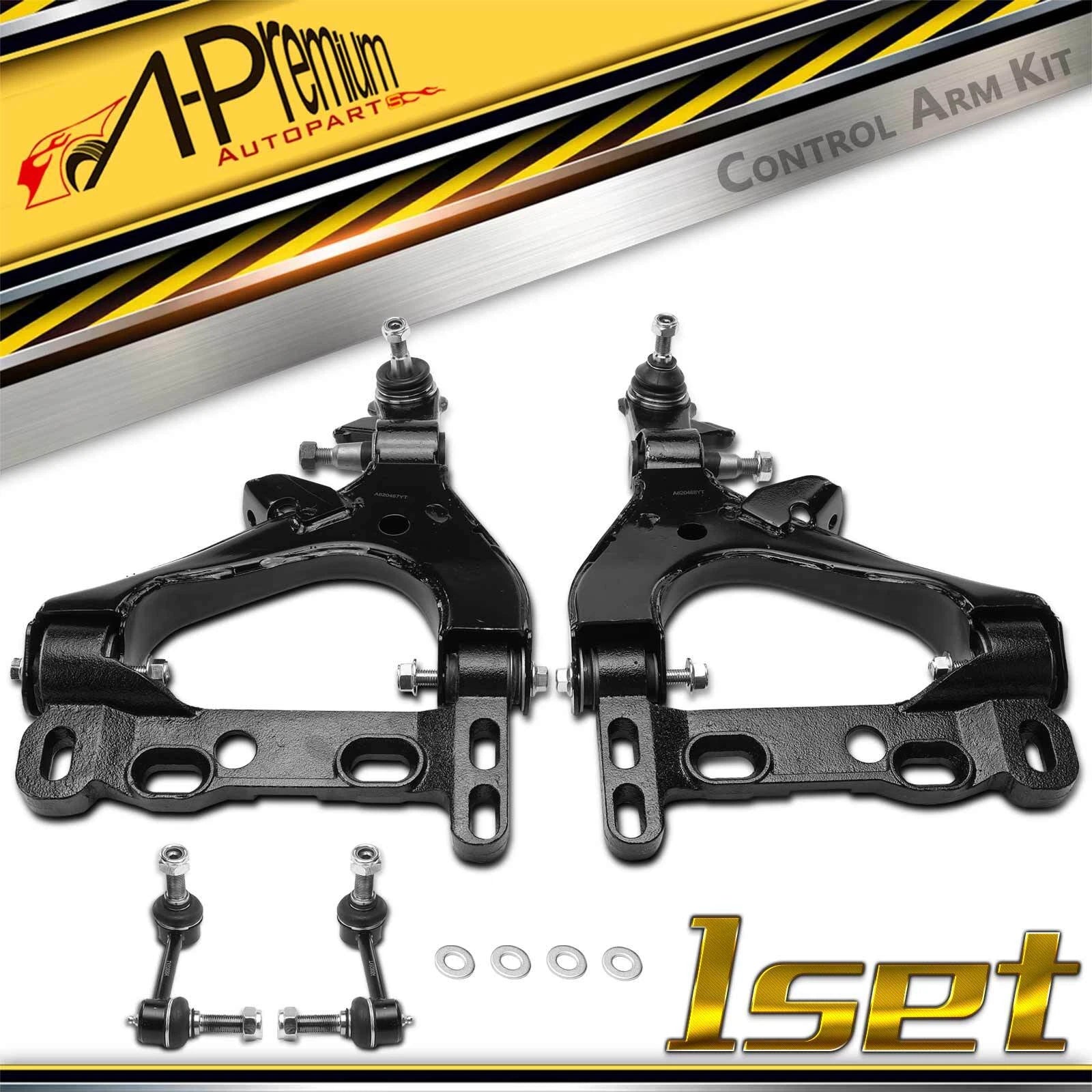 Set of 4 Front Lower Control Arms for GMC Envoy Buick Rainier (2002–2009)