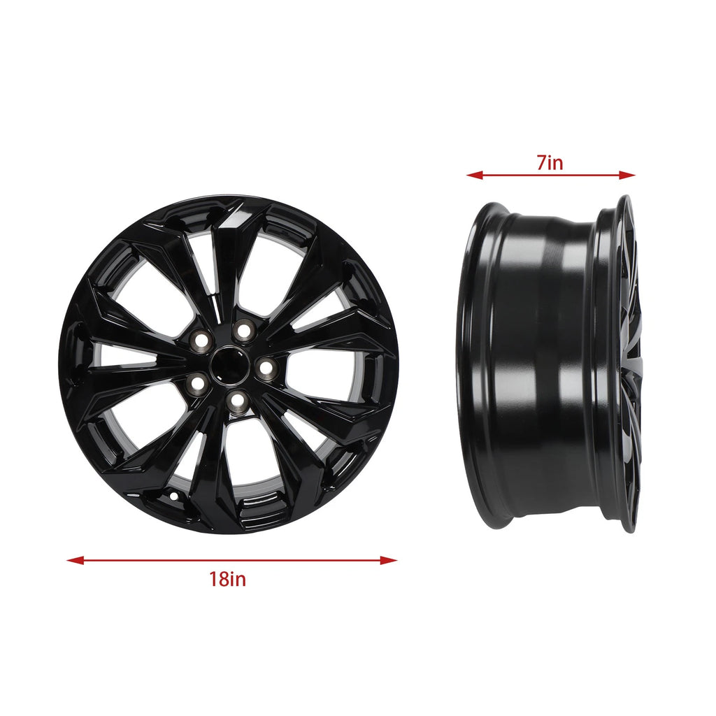 18" x 7" Gloss Black Alloy Wheel Rim for Toyota Rav4 (2022–2025)