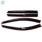Set of 4 Black Window Visors for Nissan Rogue (2014-2019)