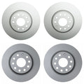 Brake Rotors Kit 312mm Front 282mm Rear for Audi A3 CC Eos GTI Jetta Tiguan Q3