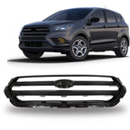 Glossy Black Plastic Front Upper Mesh Grille for Ford Escape (2017-2019)