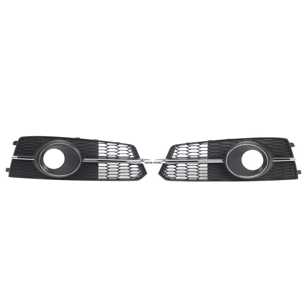 Front Bumper Fog Light Grille with Hole for Audi A6 S6 C7 (2016–2018)