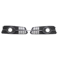 Front Bumper Fog Light Grille with Hole for Audi A6 S6 C7 (2016–2018)