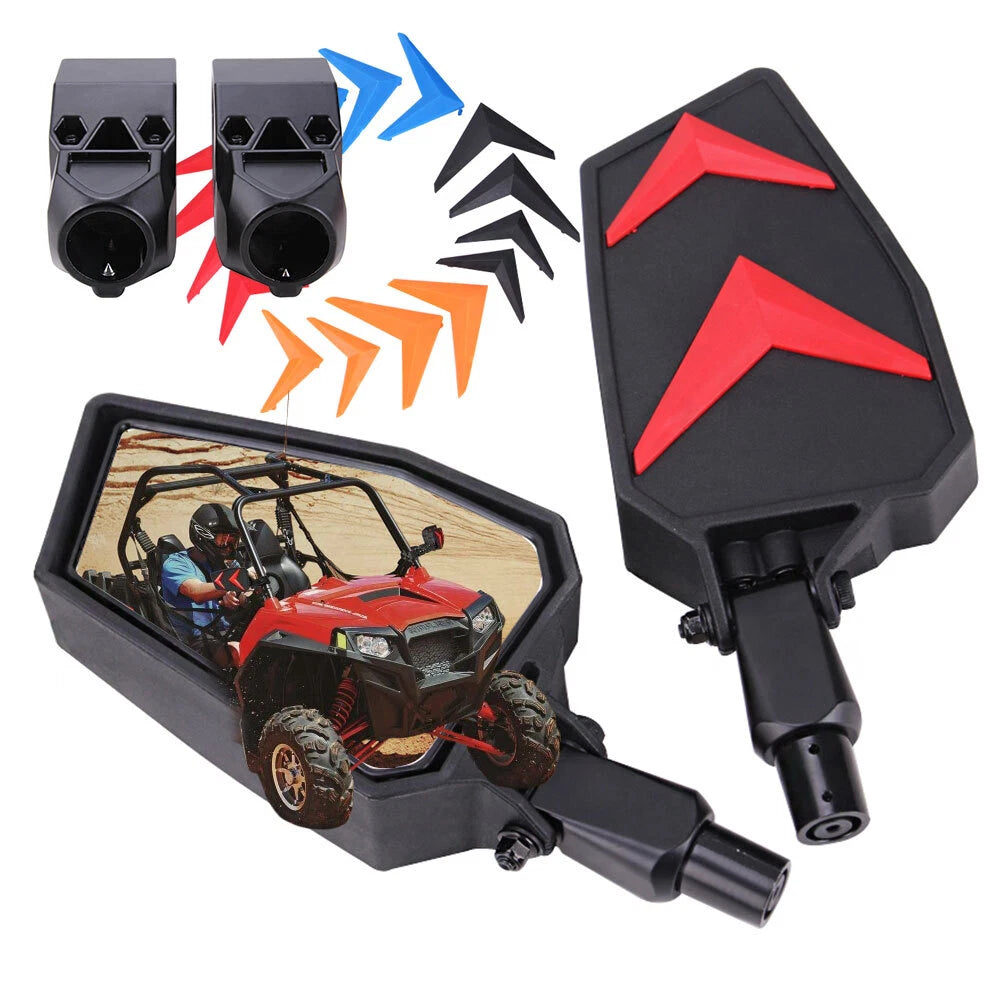 1.75" Rear View Side Mirrors for CFMOTO ZForce 950/1000, Kubota RTV X1140