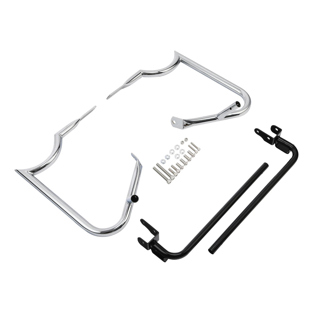 Saddlebag Bracket Guard Bar for Harley Touring Road Street Glide (2014–2024)