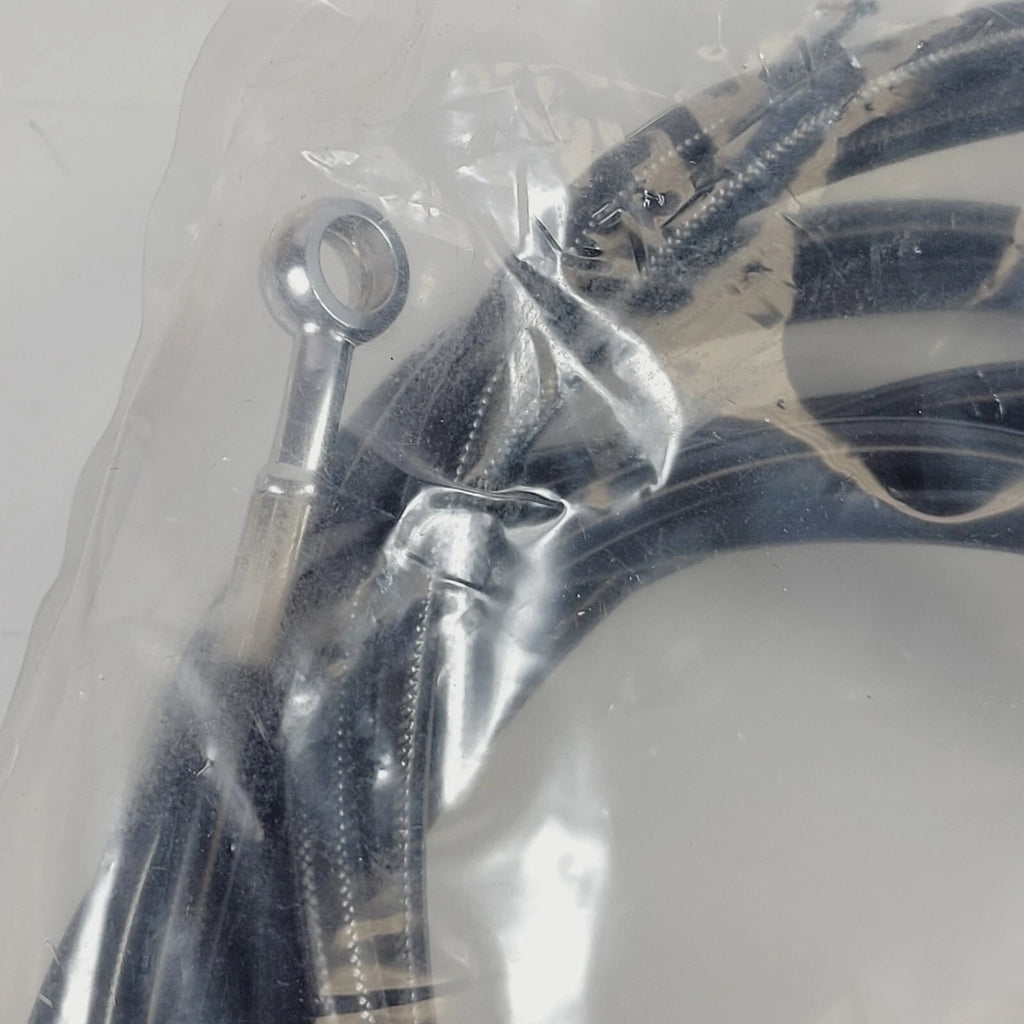 LA Choppers Black Vinyl Braided Handlebar Cable/Brake Line Kit for Harley (0610-0773)